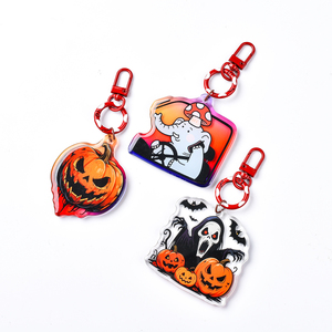 High Quality Transparent Design Acrylic Keychain Custom Cartoon Anime Keyring for Souvenir Factory Custom Plastic Crafts