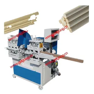 Houten mop stok molding machine/ronde houten stok making machine prijs gemaakt in china