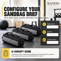 Sac de sable de fitness commercial 10-30 kg en cuir lesté pour entraînement fonctionnel, HIIT, musculation et conditionnement physique en salle de sport