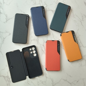 เคสโทรศัพท์แบบพับได้คุณภาพสูง Smart View กันน้ำ วัสดุ PU พร้อมห่วงแม่เหล็ก สำหรับ <span class=keywords><strong>Oppo</strong></span> A3s แบบเปิดได้ <span class=keywords><strong>ราคา</strong></span>ขายส่ง - Product Image 1