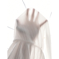 Vêtements pour enfants en maille côtelée verticale haute élasticité, imprimé léopard blanc et rose, collection Printemps-Automne – Fournisseur