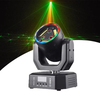 Mini projecteur rotatif 3-en-1 pour fêtes à domicile : Stroboscope, Laser et Lumière de Scène Colorée pour une ambiance disco festive