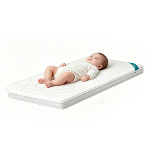 Colchón de fibra de coco para cuna de bebé, colchón transpirable para bebé, colchón de espuma viscoelástica de polímero para cuna, para bebés de 0 a 5 años - Product Image 1