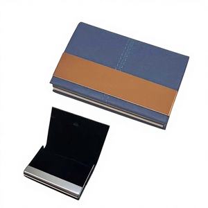 Wholesale Personalized Luxury Executive <b>Business</b> <b>Card</b> Holder Leather & Metal Custom Logo Promotional <b>Case</b> for Men and Women - Product Image 1