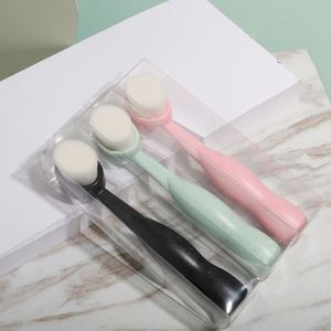 Small Manual Face Wash Brush Nylon Beauty Cleansing Tool for Eye Shadow and Lip Balm Application - Product Image 6