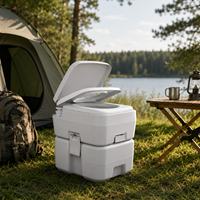Toilettes mobiles de camping portables et économiques en PE pour l'extérieur, idéales pour les voyages, à vendre