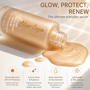 <span class=keywords><strong>Crema</strong></span> <span class=keywords><strong>Solare</strong></span> Viso Personalizzata con Logo, <span class=keywords><strong>Protezione</strong></span> UV, Siero Illuminante SPF, Resistente all'Acqua - Product Image 4