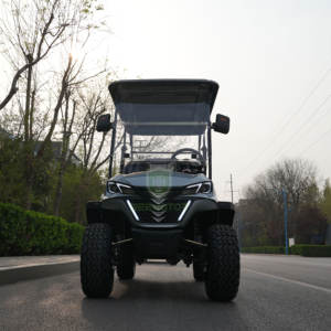 Baru tren nyaman 4-kursi keranjang utilitas listrik baterai asam timbal 45km/jam kecepatan untuk wisata Golf penggunaan Off-Road - Product Image 3