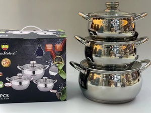 Ausroland, <span class=keywords><strong>jiangmen</strong></span>, logo personnalisé, antiadhésif, poêle à soupe, ensemble de casseroles isolées antiadhésives, ustensiles de cuisine - Product Image 3