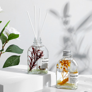 Luminous Dried Flower Reed Diffuser <b>Essential</b> <b>Oil</b> <b>Set</b> Gift Long Lasting Home Fragrance Air Freshener Decor For Bedroom Indoor - Product Image 3