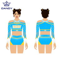 Personnalisé Votre Couleur Applique Logo Cheerleading Uniforme Ensembles Jeunes Danse Jupes Spandex Diamants Acclamation Compétition Porter