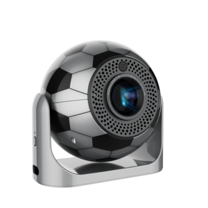 Mini Proyector <span class=keywords><strong>de</strong></span> Cine Portátil con Diseño <span class=keywords><strong>de</strong></span> Balón <span class=keywords><strong>de</strong></span> Fútbol, Android 13, LED, Cine en Casa Inteligente - Product Image 1