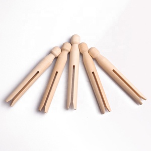 Pinces à linge 100 % biodégradables en <span class=keywords><strong>bois</strong></span> de bouleau, zéro déchet, sans plastique, pour vêtements - Product Image 5