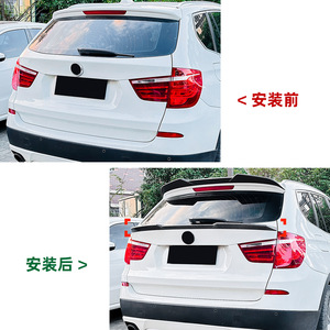 Bmw X3 F25 2011 2017 Rear Spoiler Blade Style Piano <b>Black</b> Carbon Fiber Texture Abs Material <b>Trunk</b> Wing - Product Image 4