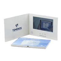 Tarjeta de Invitación Musical Huihong HH-0023, Pantalla LCD IPS de 5/7 Pulgadas, con Cable USB para Bodas