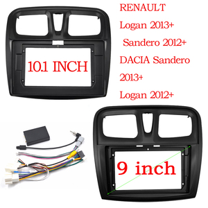 2 Din 9 inç araba radyo RENAULT Sandero için alınlar sembol Logan 2014 + Dashboard çerçeve kurulum DVD Gps Mp5 multimedya oynatıcı - Product Image 2