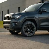 Nuevas Llantas de Aleación Cóncavas Profundas para Todoterreno, 17 Pulgadas, 6x139.7, Color Negro Mate, para Jeep Wrangler y Ford Bronco