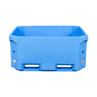 Caisses en plastique solides recyclables de palette pour l'eau et les fruits de mer pour le stockage logistique et la gestion de cargaison