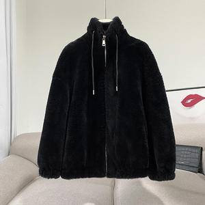 Abrigo de Invierno de Lana de Cordero para <span class=keywords><strong>Mujer</strong></span>, Chaqueta de Piel de Oveja, Abrigo Cálido, <span class=keywords><strong>Parka</strong></span> JT3329 - Product Image 3