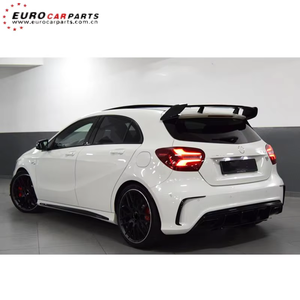 Nuovo Kit Aerodinamico in Plastica ABS Stile A45 per <span class=keywords><strong>Mercedes</strong></span> Classe A W176 2017-2019, <span class=keywords><strong>Spoiler</strong></span> Anteriore, Canard Paraurti Anteriore, Parti per Tuning Auto - Product Image 6