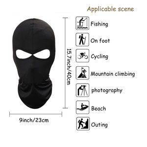 Balaclava in Seta Ghiaccio Monocolore per Commercio all'Ingrosso, Antivento, Traspirante, Rinfrescante, Sportiva, Protezione Solare Estiva Integrale - Product Image 1