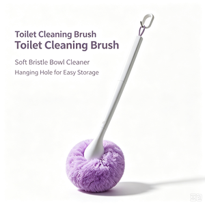 Brosse de nettoyage de salle de bain à poils doux, manche long, brosse de douche à tête flexible, nettoyeur de baignoire et de carrelage - Product Image 3