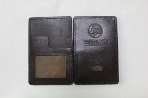 Custom LIYAN Men's <strong>Card</strong> Holder Genuine PU Leather Black <strong>Business</strong> <strong>Card</strong> <strong>Case</strong> with Clip Closure RFID Blocking 30mm Thick - Product Image 2