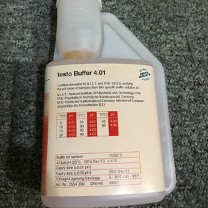 250มิลลิลิตร<span class=keywords><strong>pH</strong></span>สารละลายบัฟเฟอร์4.01ฉบับที่0554 2061 4.01 Testoบัฟเฟอร์สำหรับTesto 206-pH2 <span class=keywords><strong>pH</strong></span> Meter - Product Image 1