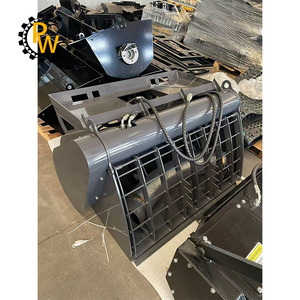 Bac mélangeur de mortier hydraulique renforcé de 400 L pour chargeuse sur pneus Case SR250 TR310, mélangeur de béton - Product Image 4