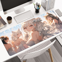 Tapis de Souris XXL Personnalisables en Caoutchouc pour Clavier d'Ordinateur, Tapis de Bureau Grande Taille, Tapis de Souris Gaming Vierge pour Sublimation Anime