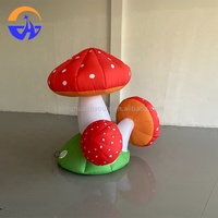 Décorations de scène pour bar, boîte de nuit, jungle, forêt, pâturage, accessoires gonflables, plantes de dessin animé, maison champignon, modèle d'air, impression numérique