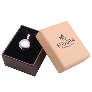 Llamador De ángeles suena oro manos De bebé <span class=keywords><strong>huella</strong></span> Bola mexicana bolas armonía colgante ángulo ala collar joyería - Product Image 2