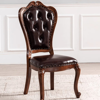 Ensemble de cuisine de haute qualité en cuir de vachette personnaliser Table à manger et chaises en bois de caoutchouc rétractables rotatives extensibles