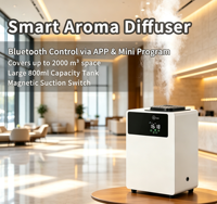 Diffuseur fonctionnel grande surface, en métal, avec contrôle tactile et deux modes d'exploitation Bluetooth, couvrant 2000 mètres cubes.