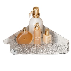 Étagère murale triangulaire pour salle de bain et toilettes, sans perçage, pour rangements muraux de toilettes et de meubles-lavabos. - Product Image 5