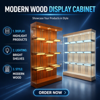 Comptoir d'exposition moderne en bois, personnalisable, avec revêtement en poudre, pour événements et expositions, avec éclairage électronique et panneaux stratifiés.