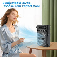 Ventilateur de refroidissement de climatiseur portable Mini Ventilation par évaporation Refroidisseur d'air personnel à brume fraîche à 3 vitesses