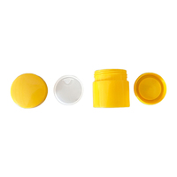 Flacon vide en plastique pour crème de soin personnel rechargeable de bonne qualité, 15 ml, blanc, jaune, violet, avec bouchon à vis