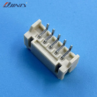 Connecteur PH-WT-5A 5 broches 2,0 mm à 90 degrés, horizontal, SMT, boîtier en nylon, installation sécurisée pour carte PCB, beige, montage sur carte LED