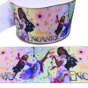 <span class=keywords><strong>Encanto</strong></span> Series/ Boca vente en gros 75mm ruban imprimé par transfert de chaleur 7.5cm pour la décoration de fête des arcs de cheveux et ruban de boîtes décorées - Product Image 2