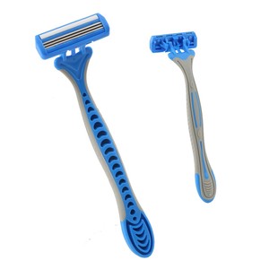 Ba Lưỡi Dài Cao Su Xử Lý Tóc Cạo <span class=keywords><strong>Razor</strong></span> Chất Lượng Cao Dùng Một Lần Dao Cạo Với Bìa An Toàn - Product Image 2