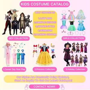 Vestido de Princesa Azul para Niñas, Disfraz de Cosplay para Fiestas de TV y Cine, Vestido Elegante de Halloween, Componente Principal para Año Nuevo - Product Image 6