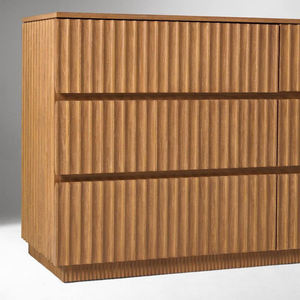 JIAMEIJIA Cassettiera Moderna in Legno con 6 Cassetti, Mobile Contenitore con Texture Ondulata - Product Image 5