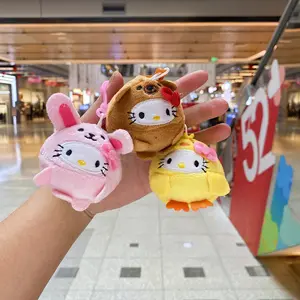 7CM Kawaii sansaned peluş Kitty peluş Anime karikatür sevimli bebekler kızlar için peluş oyuncaklar çocuk oyuncakları doğum günü hediyesi