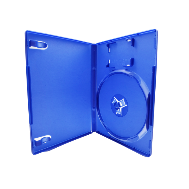Replacement Case for PS2 Game Disc Spare Blue Game for Playstation 2 Box Single CD