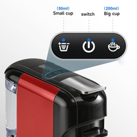 CAFELFFE Machine à café expresso électrique semi-automatique 20 bars, prépare des boissons chaudes/froides, 7 niveaux de réglage de l'eau, compatible K-Cup/NES Original DG