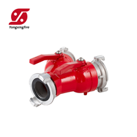 Distributeur d'eau en aluminium à deux sorties, dispositif de répartition de tuyau d'incendie, résistant aux fuites, pour bâtiments commerciaux et protection incendie