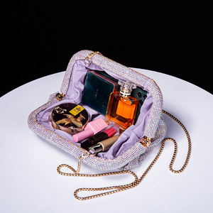 Bolso de Noche de Poliéster de Alta Gama con un Solo Asa, Hecho a Mano, con Diamantes de Imitación y Diseño de Clip de Nube, a la Moda, Tanjing - Product Image 1