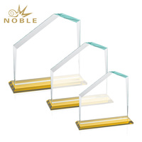 Trophée en cristal vierge personnalisé K9 avec gravure au laser de logo et de texte