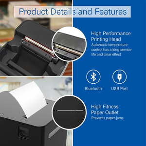 Latest 80mm Thermal Receipt POS <strong>Printer</strong> 250mm/s High-Speed <strong>USB</strong> Wireless <strong>Connectivity</strong> IP54 Partial Auto-Cutting 203dpi - Product Image 5